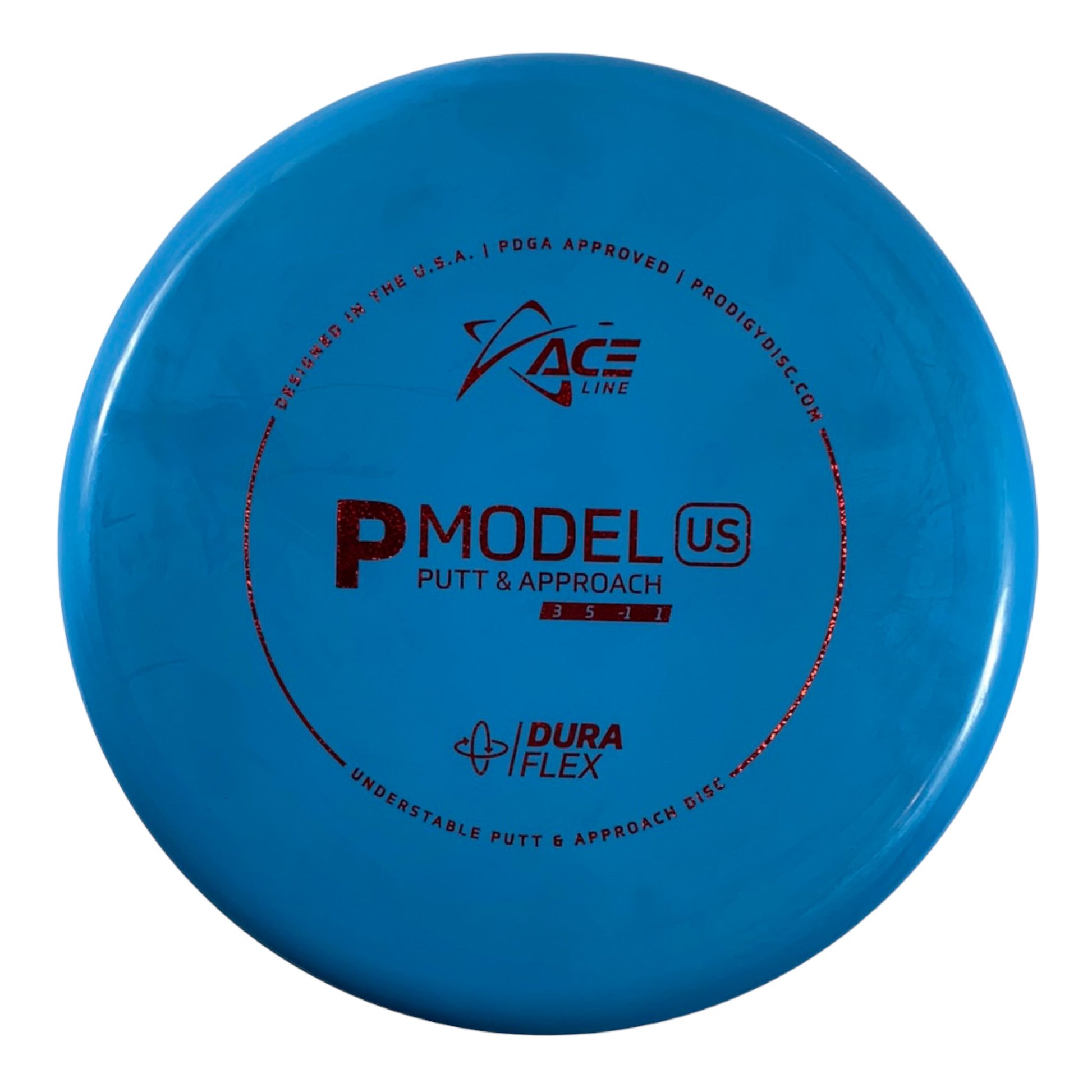 Prodigy Disc P Model US | Base Grip | Blue/Red 174g Disc Golf