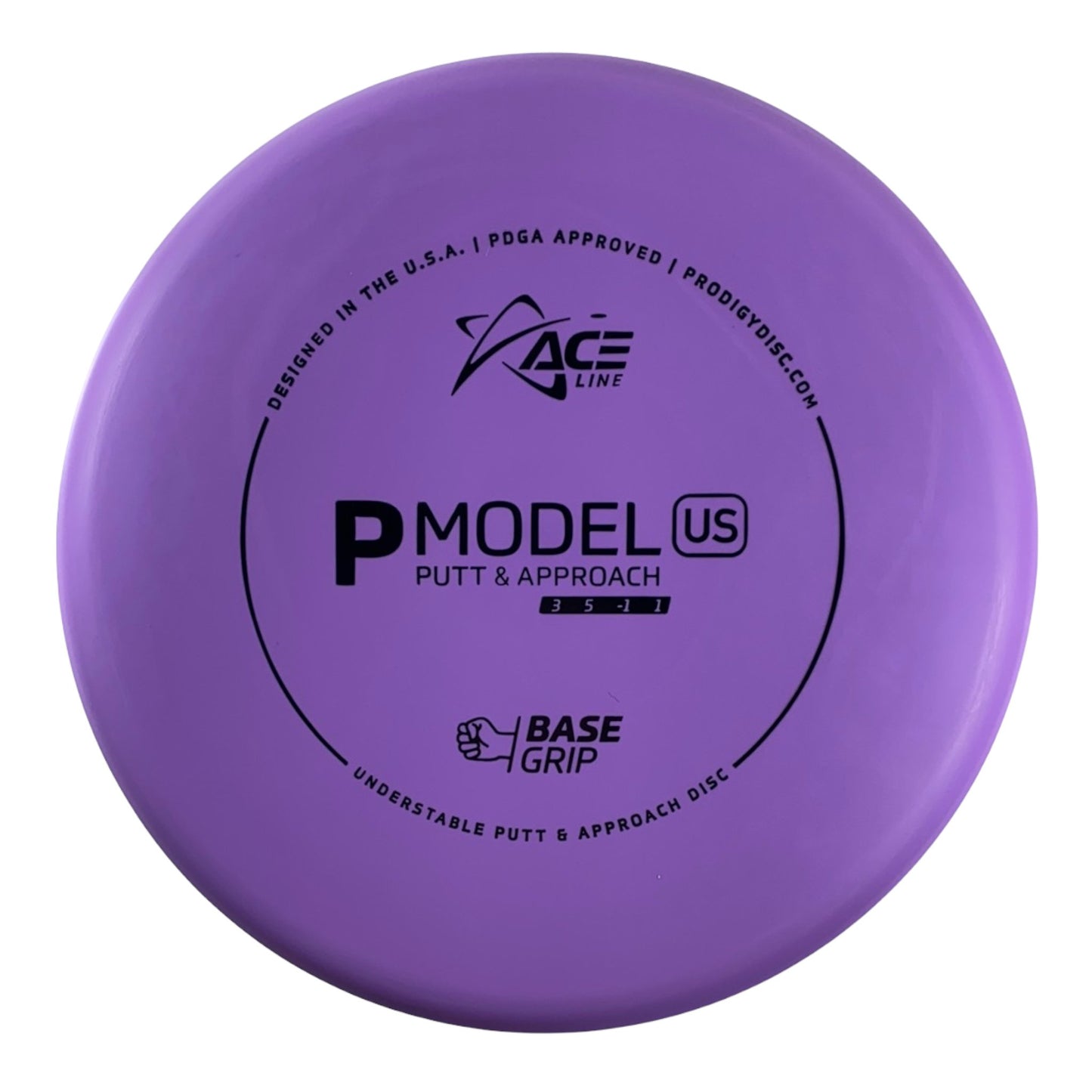 Prodigy Disc P Model US | Base Grip | Purple/Black 175g Disc Golf