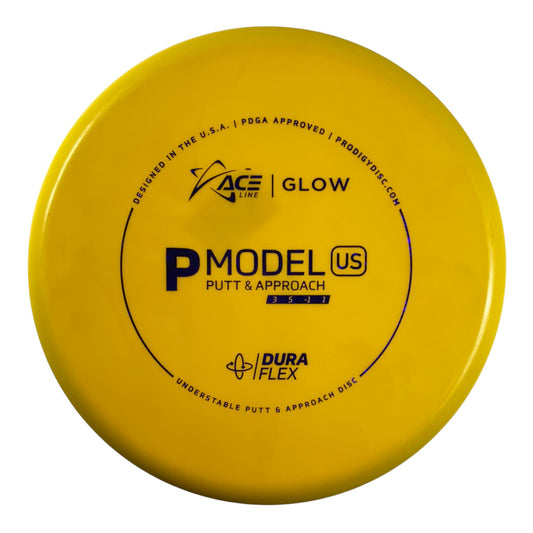 Prodigy Disc P Model US | Dura Flex Glow | Yellow/Purple 175g Disc Golf