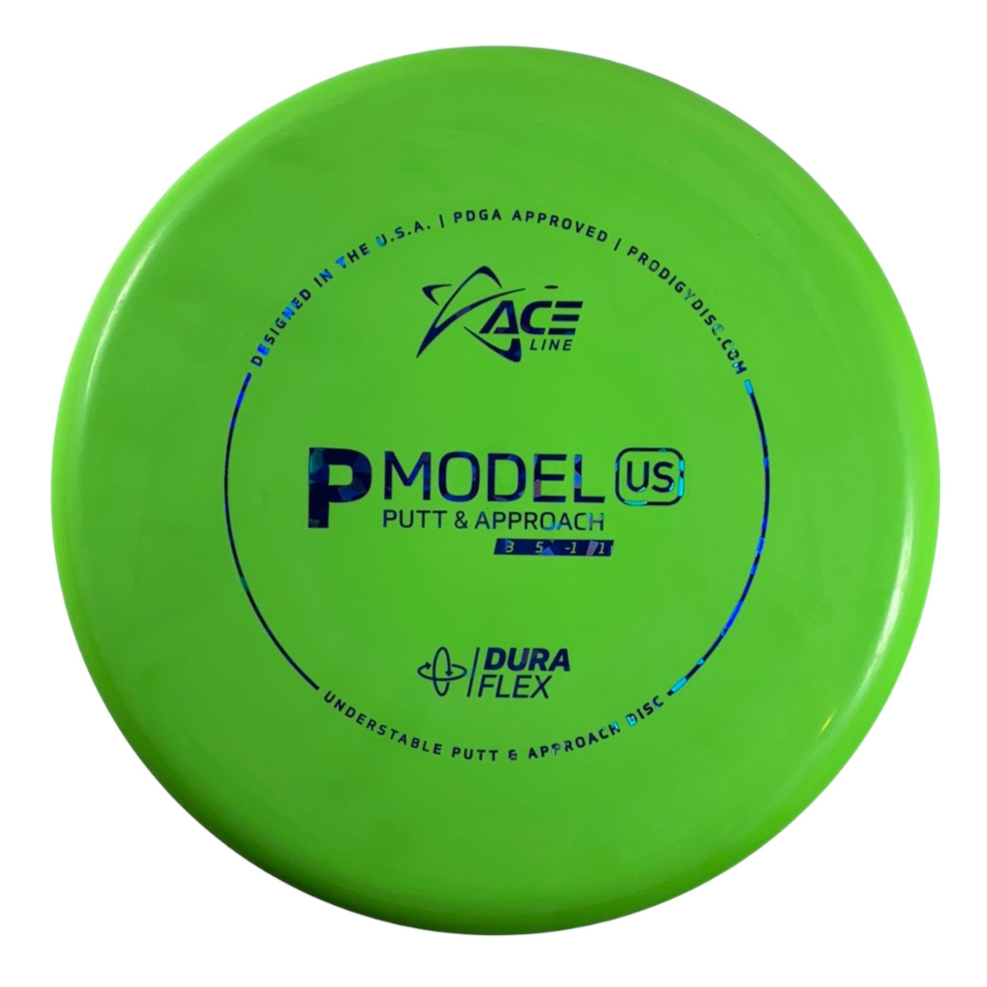 Prodigy Disc P Model US | Dura Flex | Green/Blue 174g Disc Golf