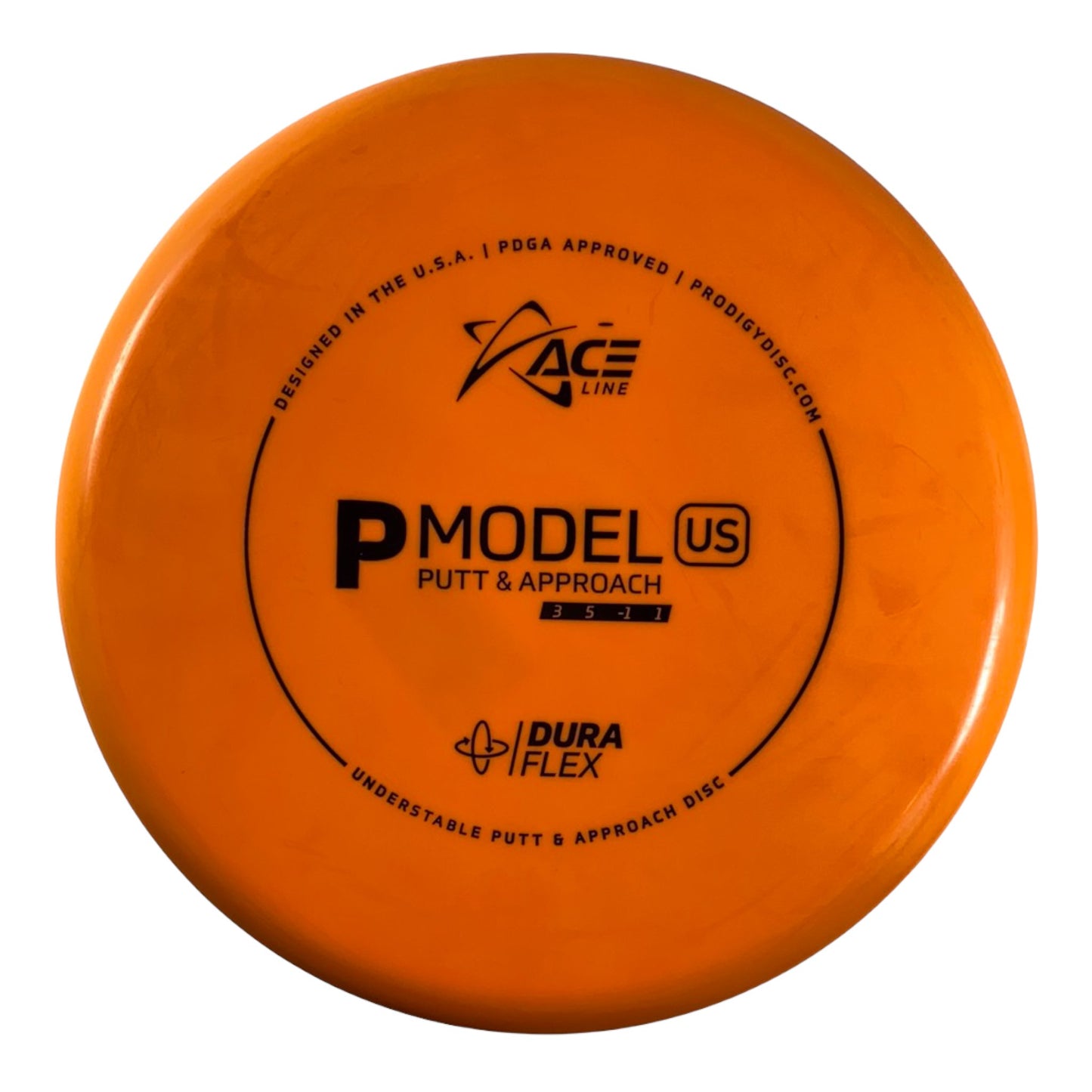 Prodigy Disc P Model US | Dura Flex | Orange/Black 174g Disc Golf