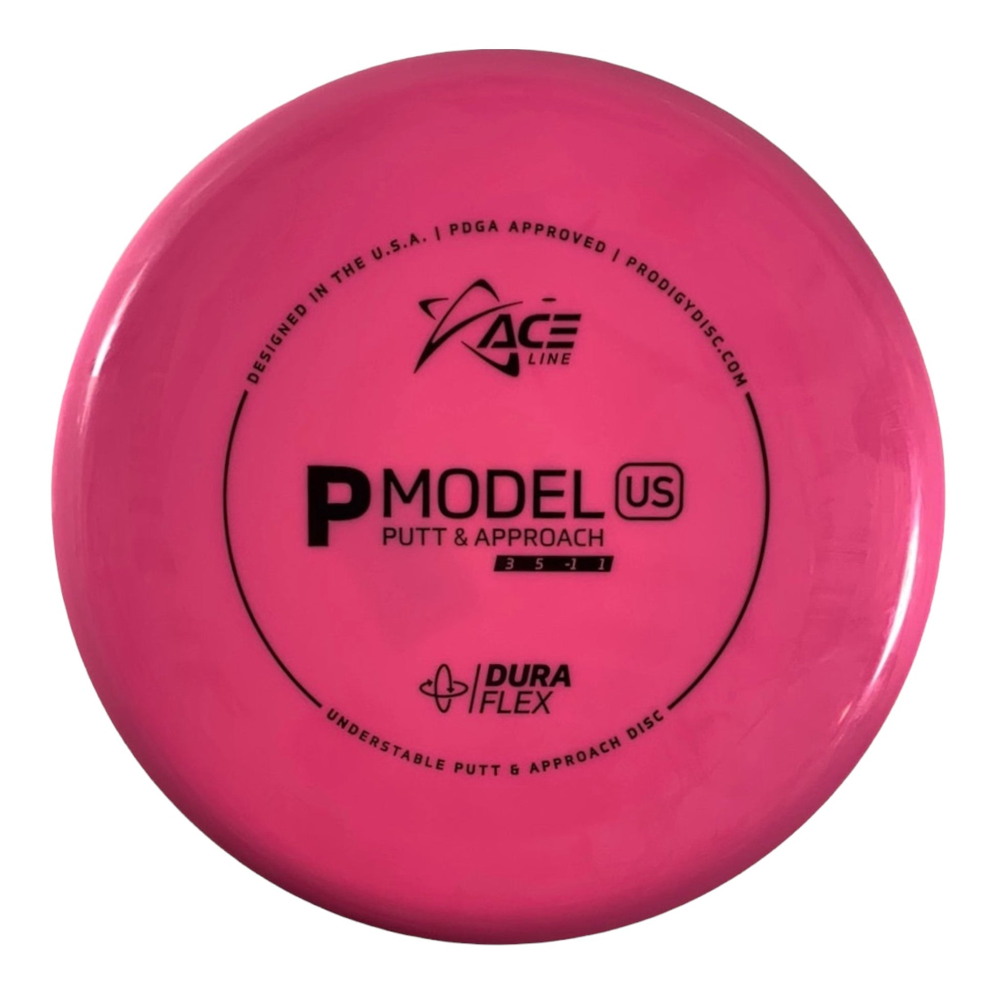Prodigy Disc P Model US | Dura Flex | Pink/Black 174g Disc Golf
