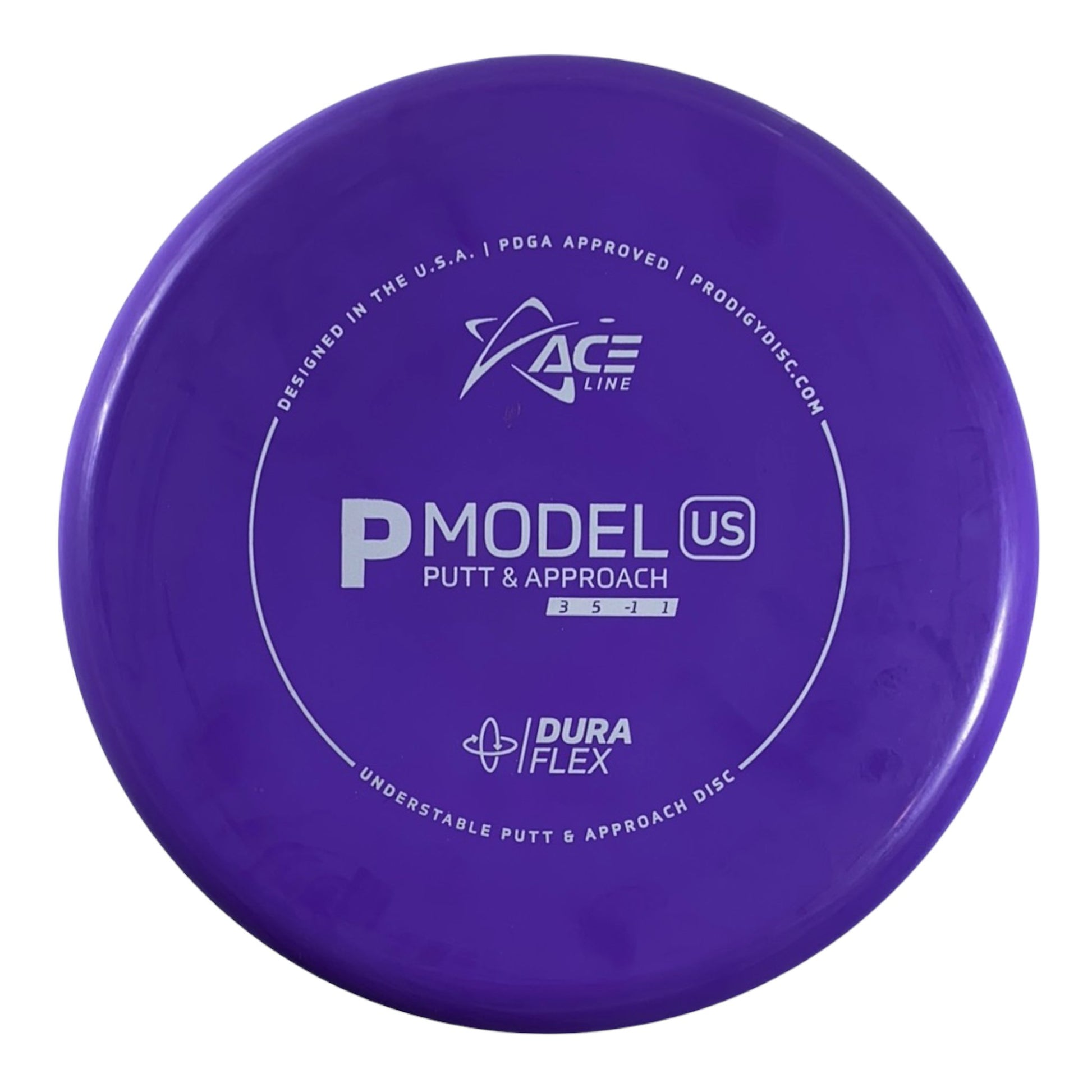 Prodigy Disc P Model US | Dura Flex | Purple/White 174g Disc Golf