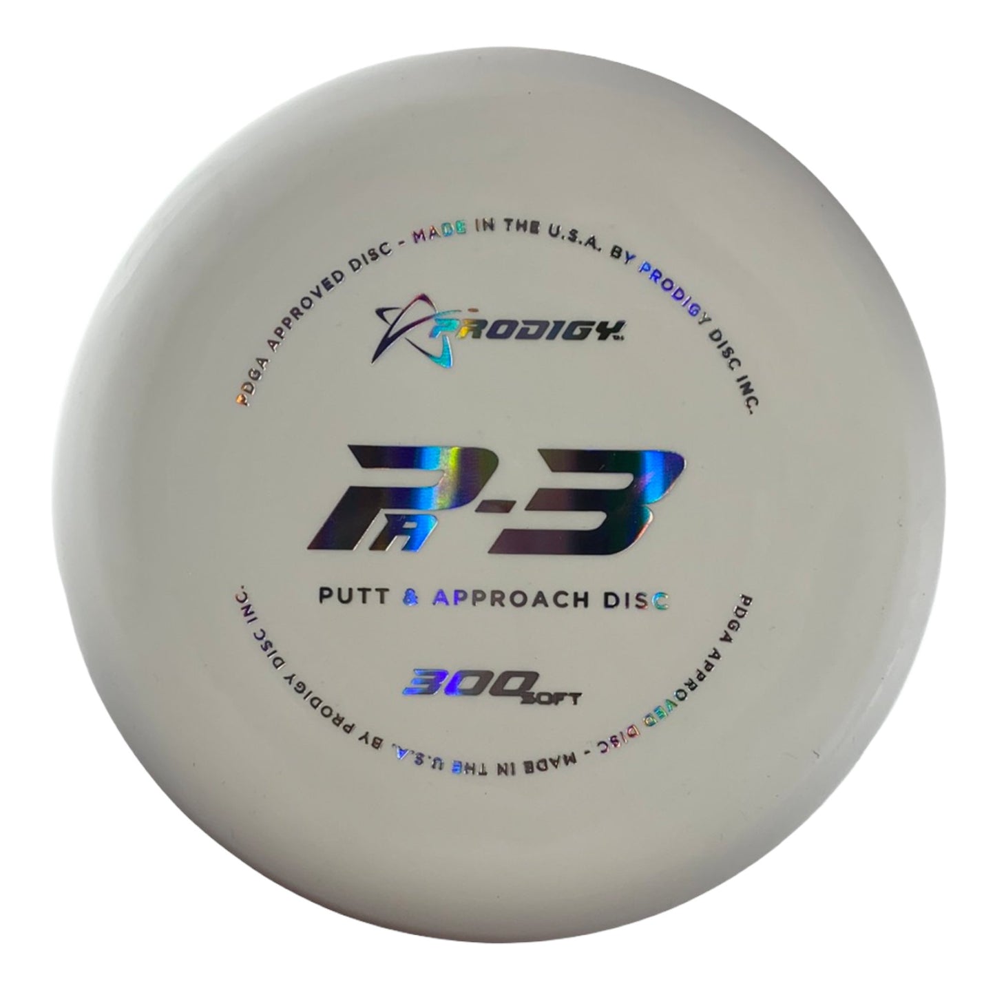 Prodigy Disc PA-3 | 300 Soft | White/Holo Disc Golf
