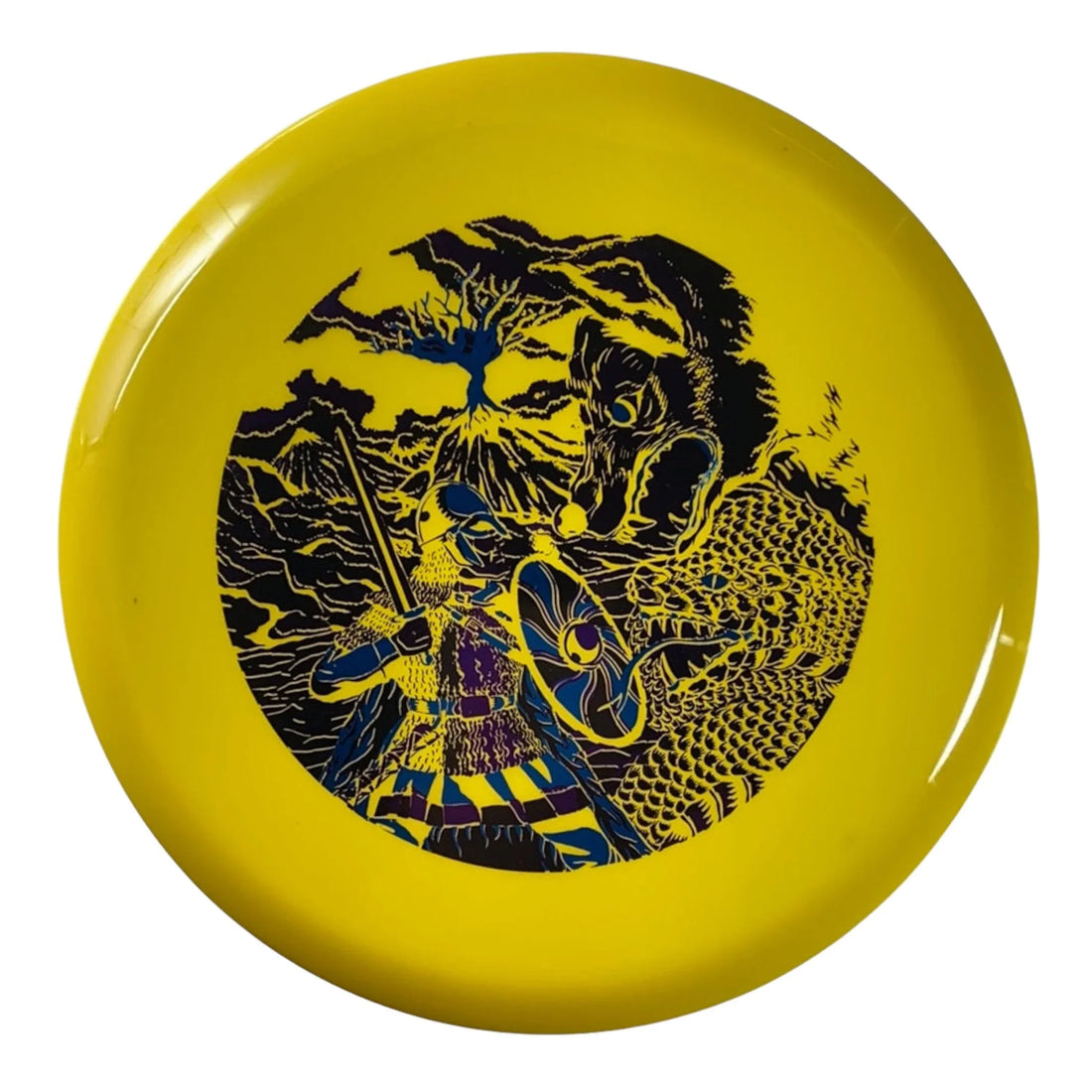 Prodiscus Stari | Ultrium | Yellow/Purple 173 - 174g (Infinite Discs Warrior Stamp) Disc Golf