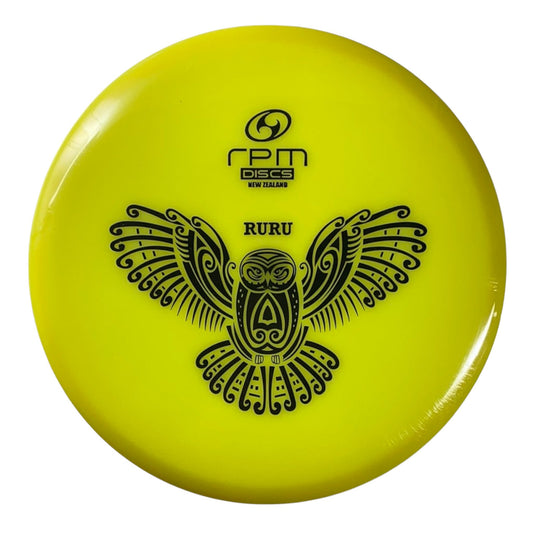 RPM Discs Ruru | Atomic | Yellow/Black 175g Disc Golf