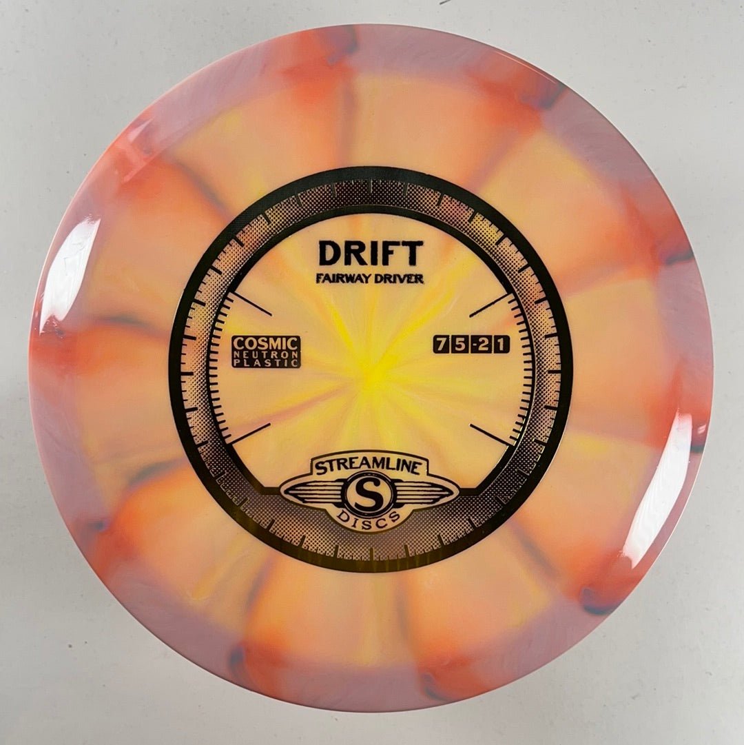 Streamline Discs Drift | Cosmic Neutron | Pink/Green 173g Disc Golf