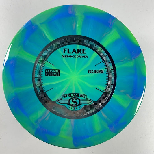 Streamline Discs Flare | Cosmic Neutron | Blue/Blue 167g Disc Golf