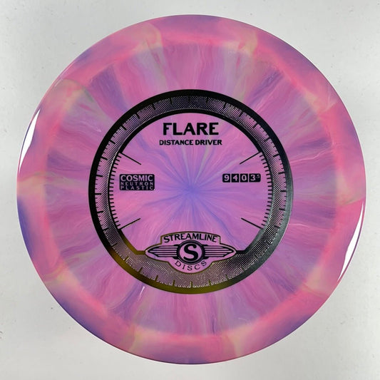 Streamline Discs Flare | Cosmic Neutron | Pink/Green 167g Disc Golf