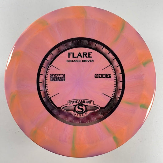 Streamline Discs Flare | Cosmic Neutron | Pink/Silver 168g Disc Golf