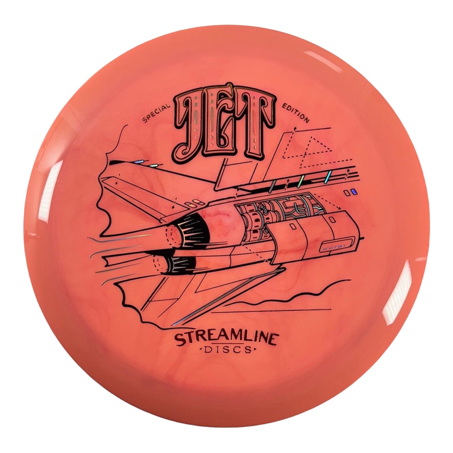 Streamline Discs Jet | Neutron | Pink/Gold 175g (Special Edition) Disc Golf