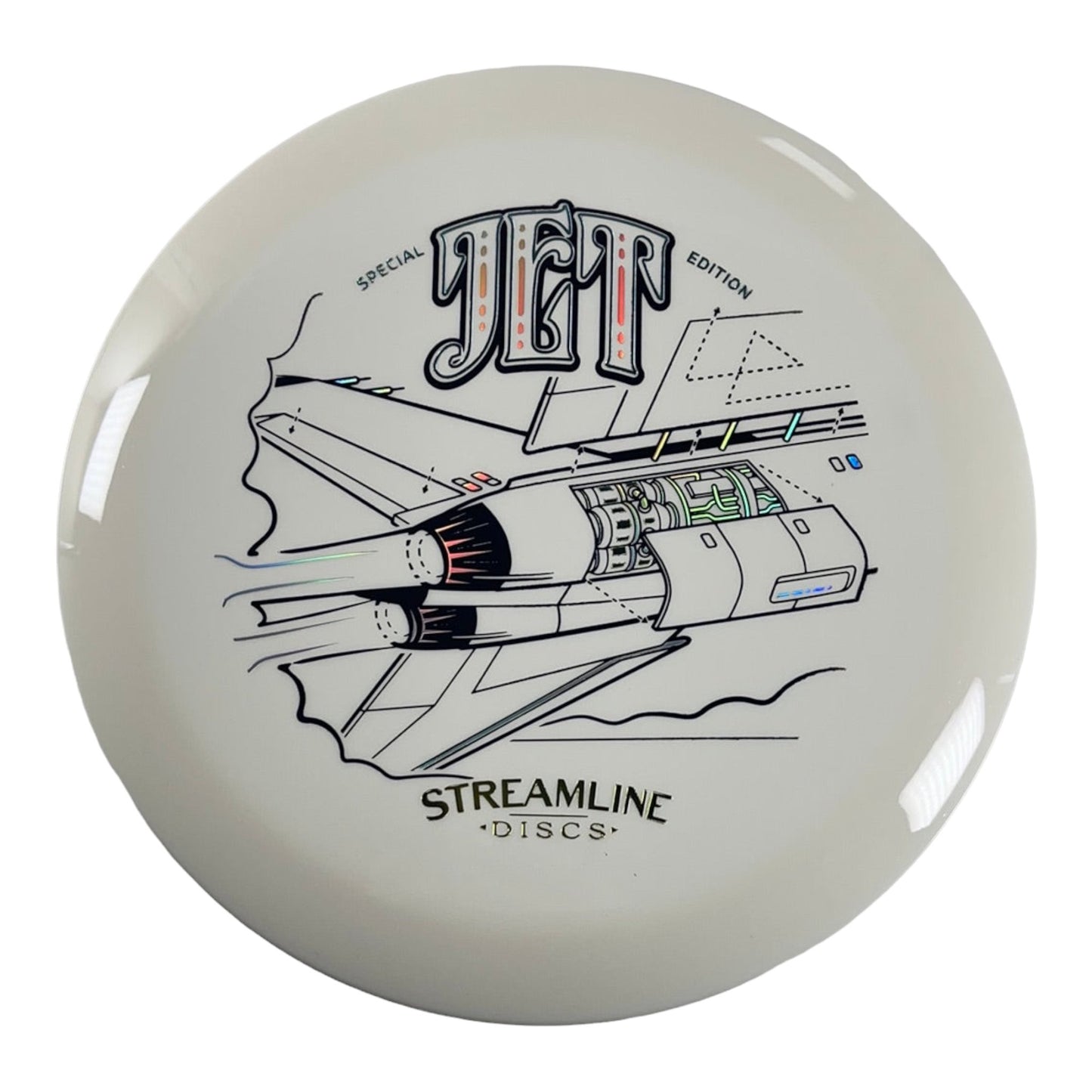 Streamline Discs Jet | Neutron | White/Blue 175g (Special Edition) Disc Golf