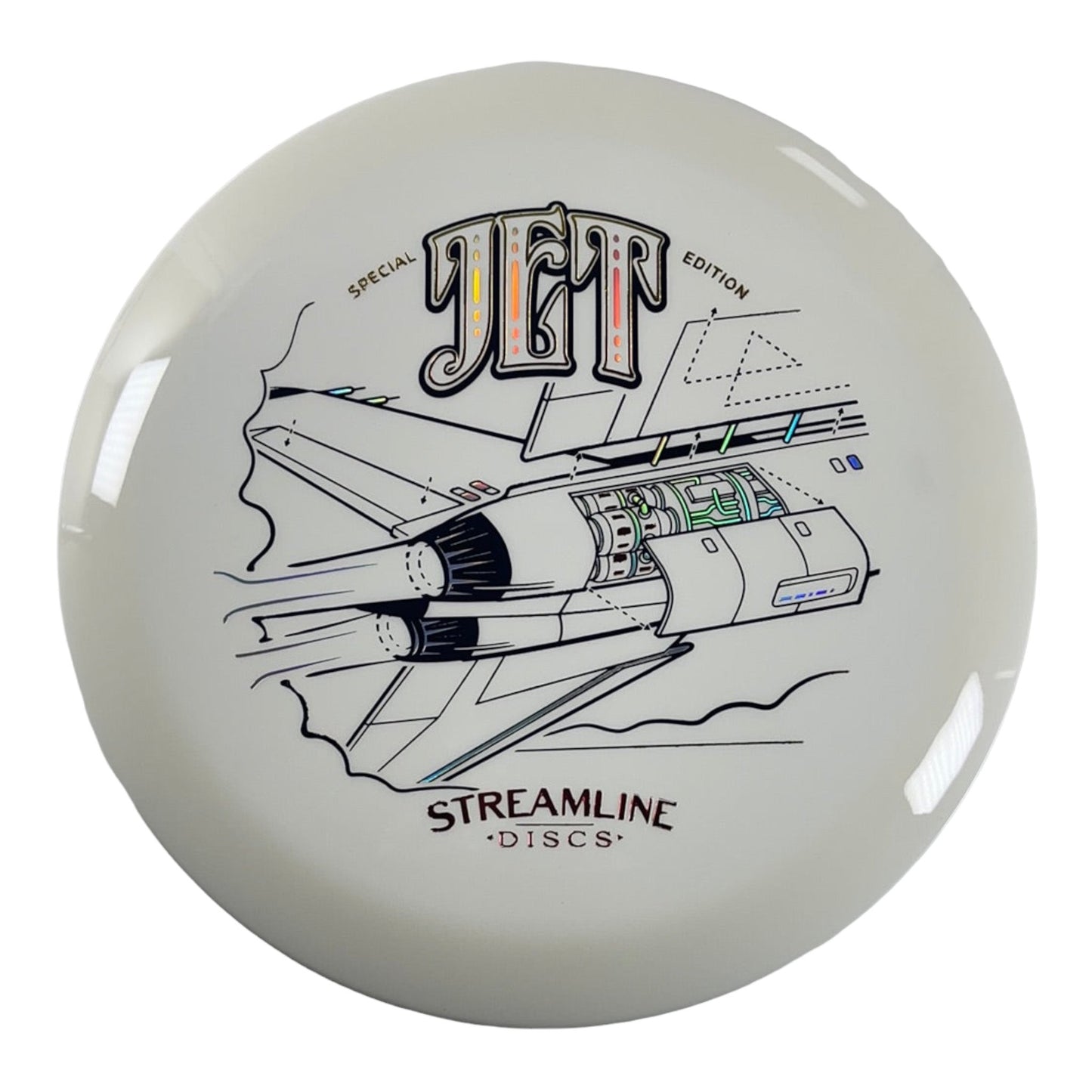 Streamline Discs Jet | Neutron | White/Green 167g (Special Edition) Disc Golf