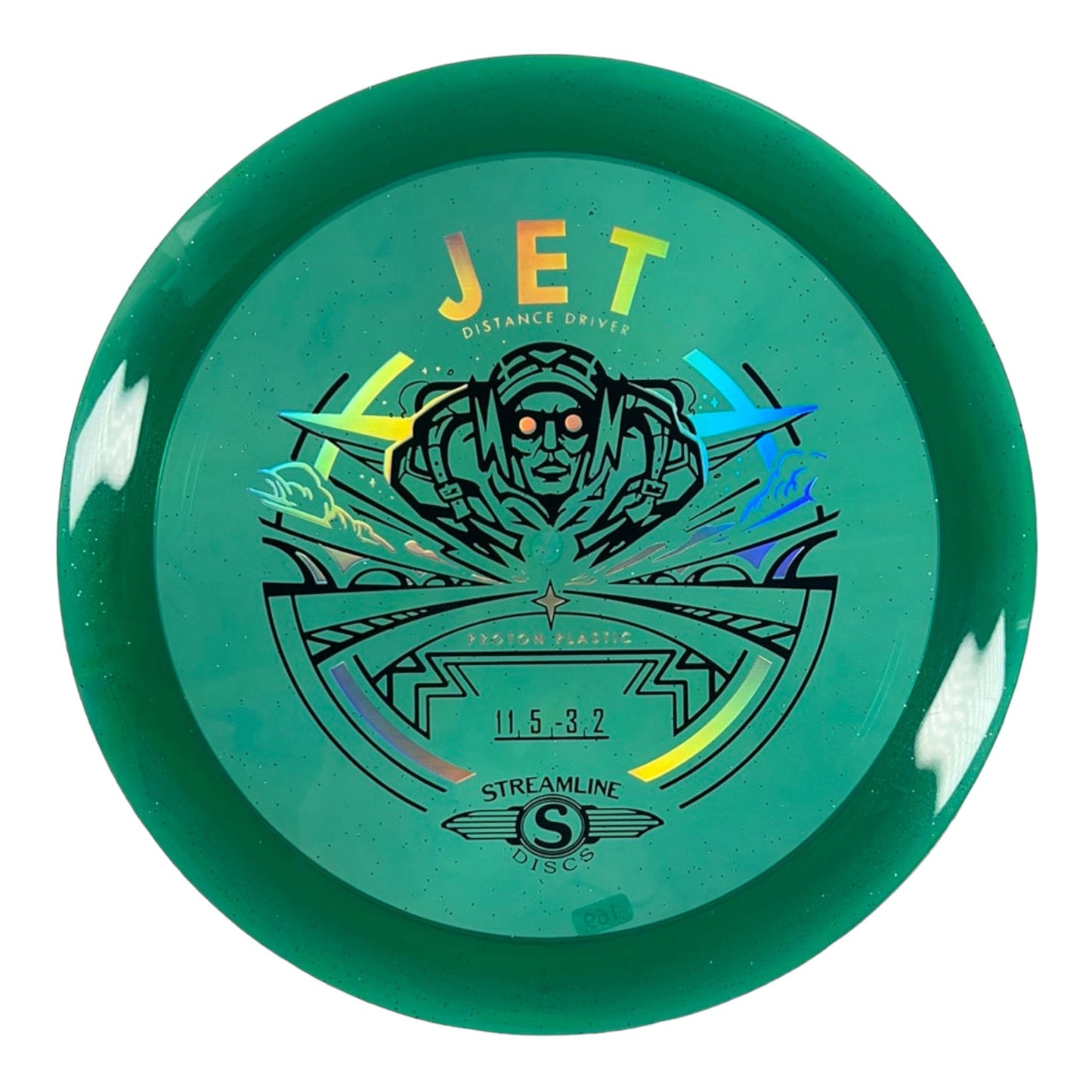 Streamline Discs Jet | Proton | Green/Holo 169g Disc Golf