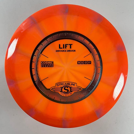 Streamline Discs Lift | Cosmic Neutron | Orange/Blue 175g Disc Golf