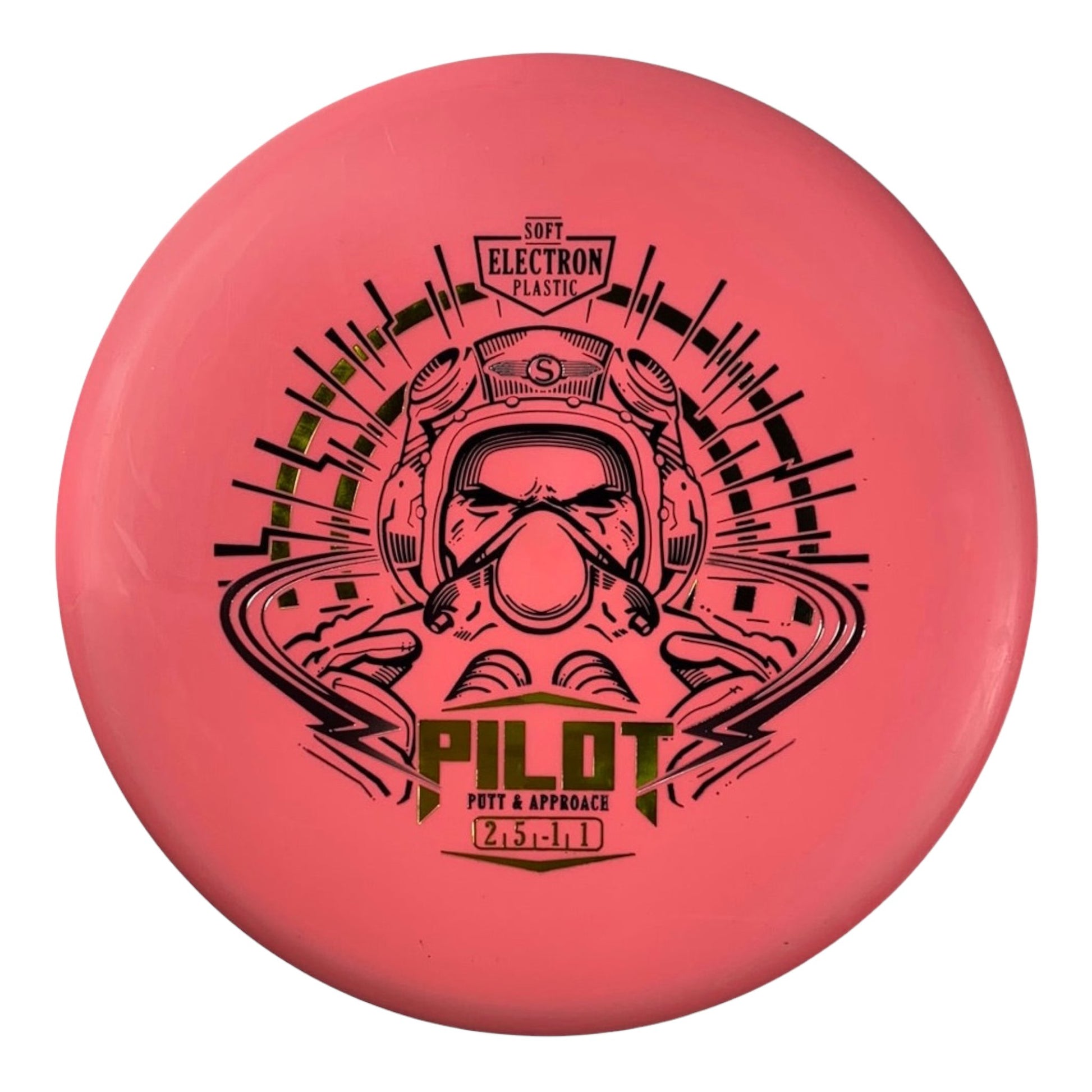 Streamline Discs Pilot | Soft Electron | Pink/Gold 168g Disc Golf