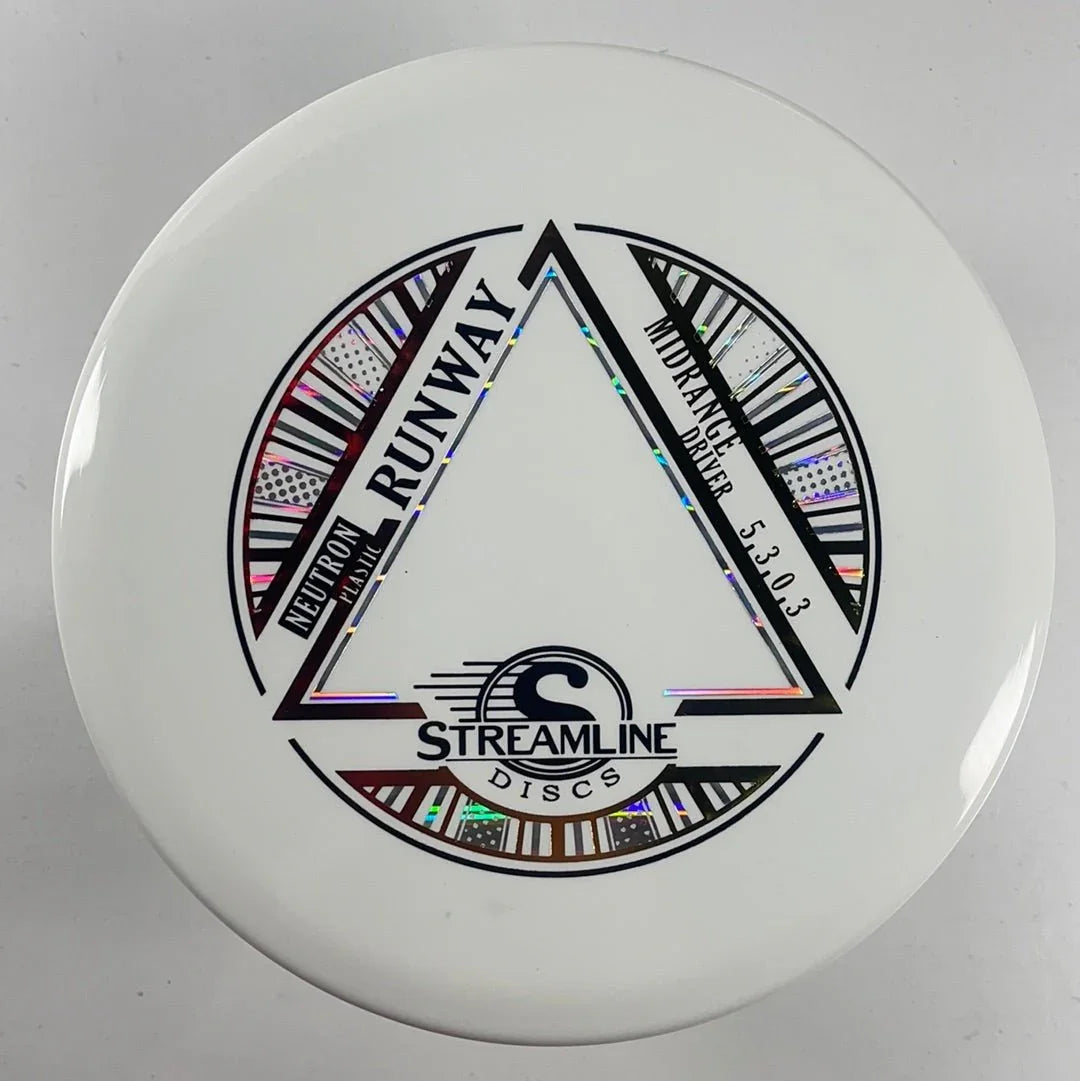 Streamline Discs Runway | Neutron | White/Red 178g Disc Golf