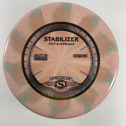 Streamline Discs Stabilizer | Cosmic Neutron | Pink/Green 172g Disc Golf