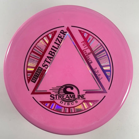 Streamline Discs Stabilizer | Neutron | Pink/Red 168g Disc Golf