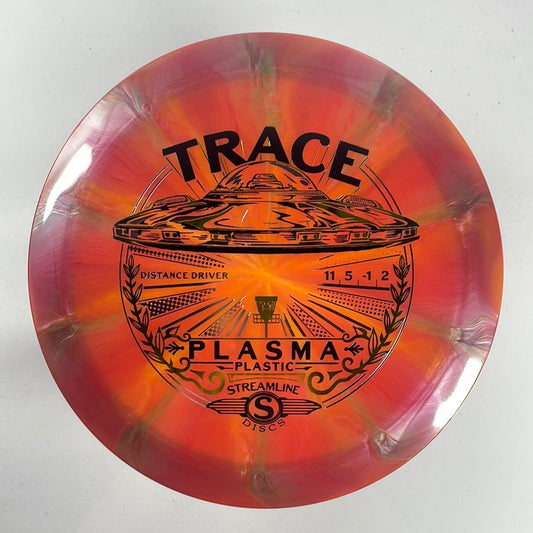 Streamline Discs Trace | Plasma | Red/Gold 173g Disc Golf
