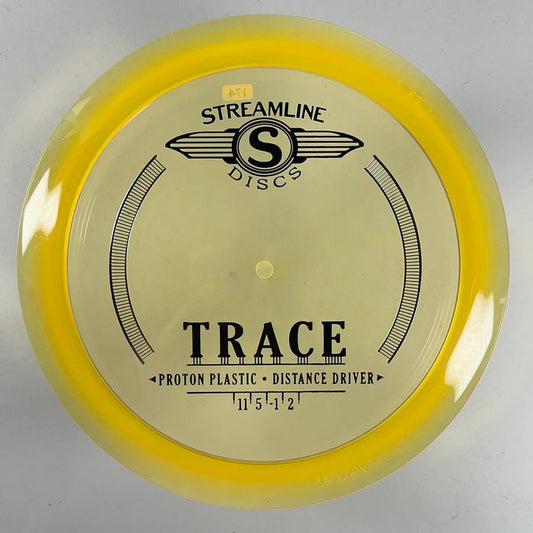 Streamline Discs Trace | Proton | Yellow/Black 174g Disc Golf