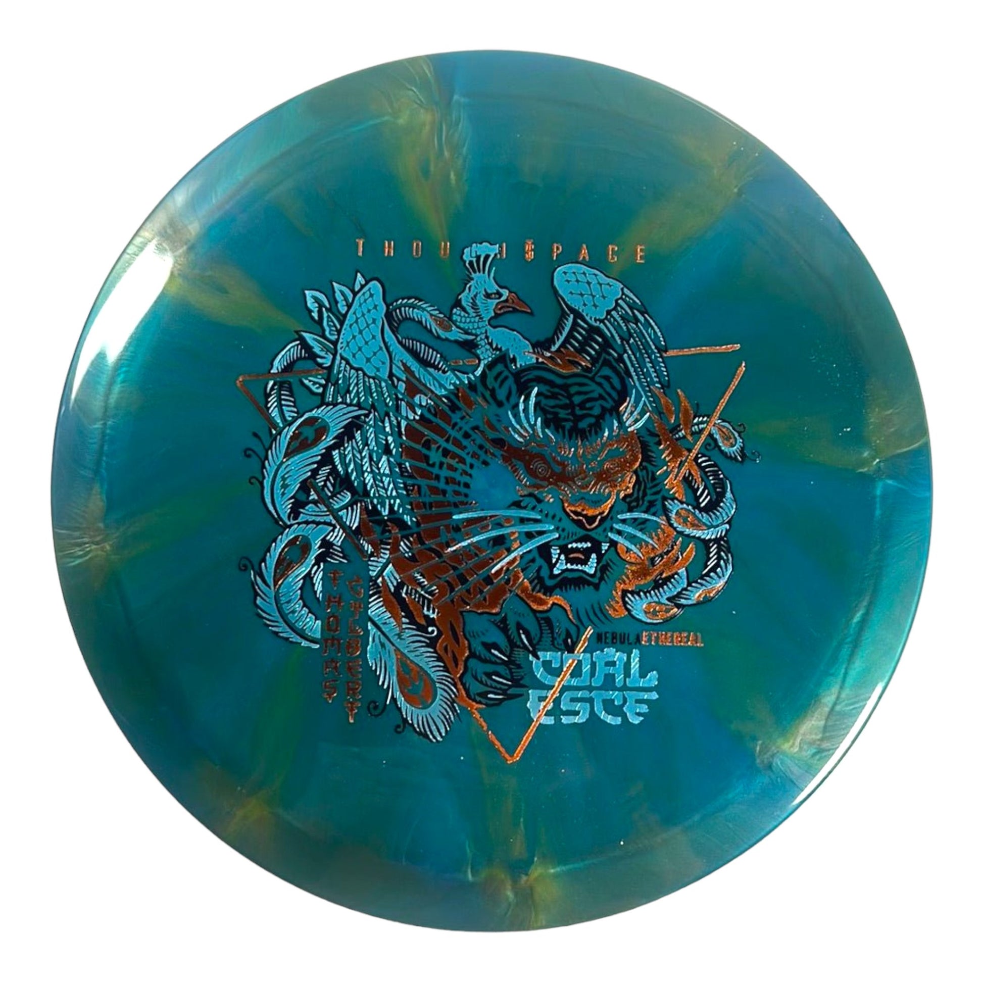 Thought Space Athletics Coalesce | Nebula Ethereal | Blue/Bronze 174g (Thomas Gilbert) Disc Golf