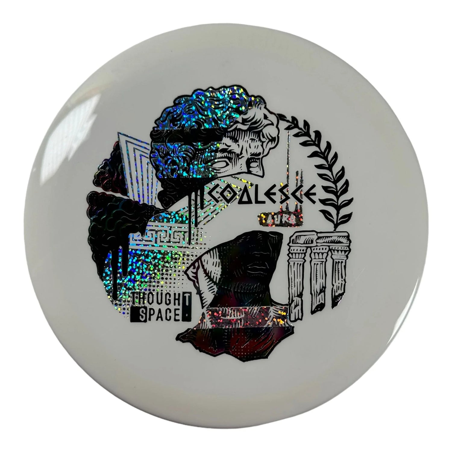 Thought Space Athletics Coalesce | Aura | White/Rainbow 168g Disc Golf