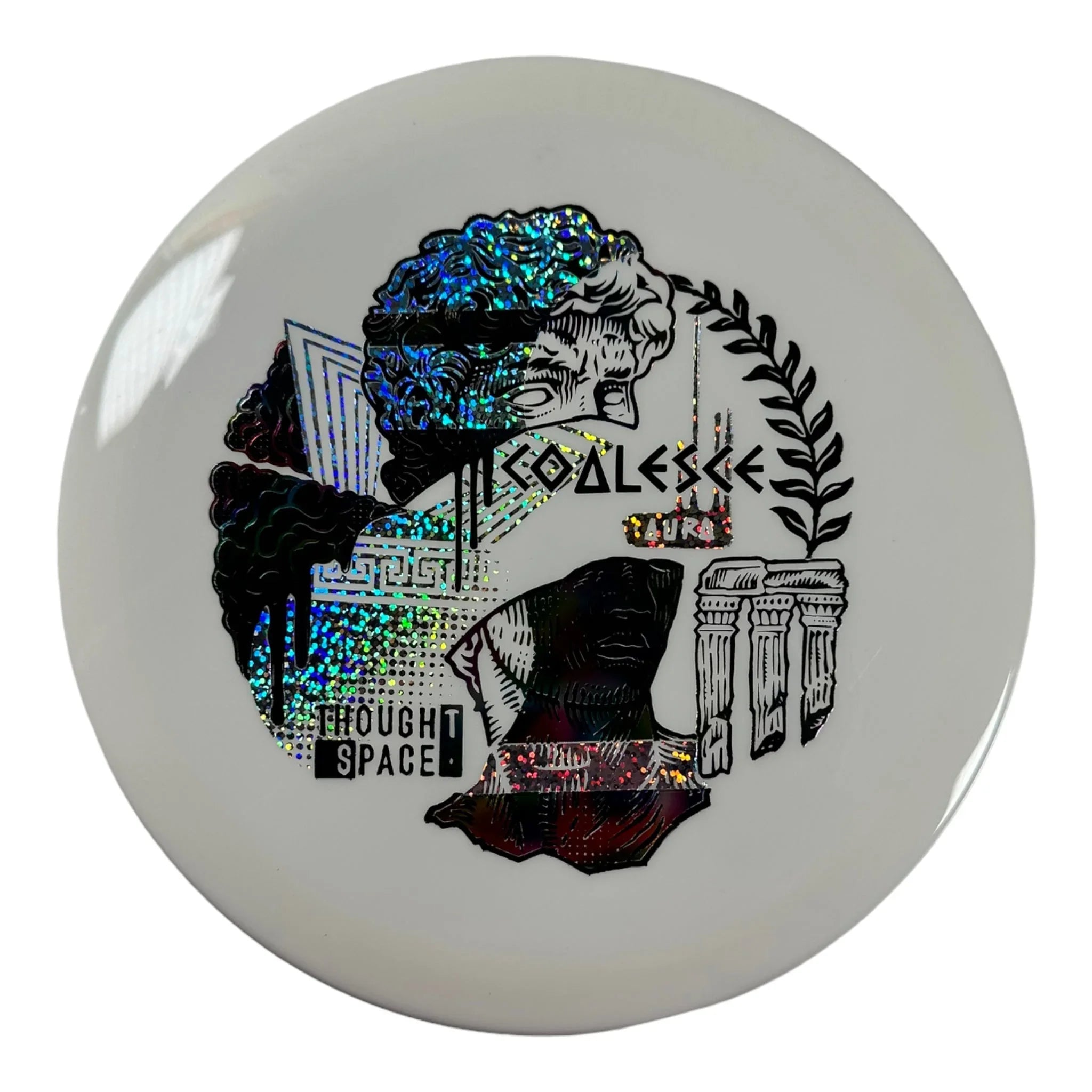 Thought Space Athletics Coalesce | Aura | White/Rainbow 168g Disc Golf