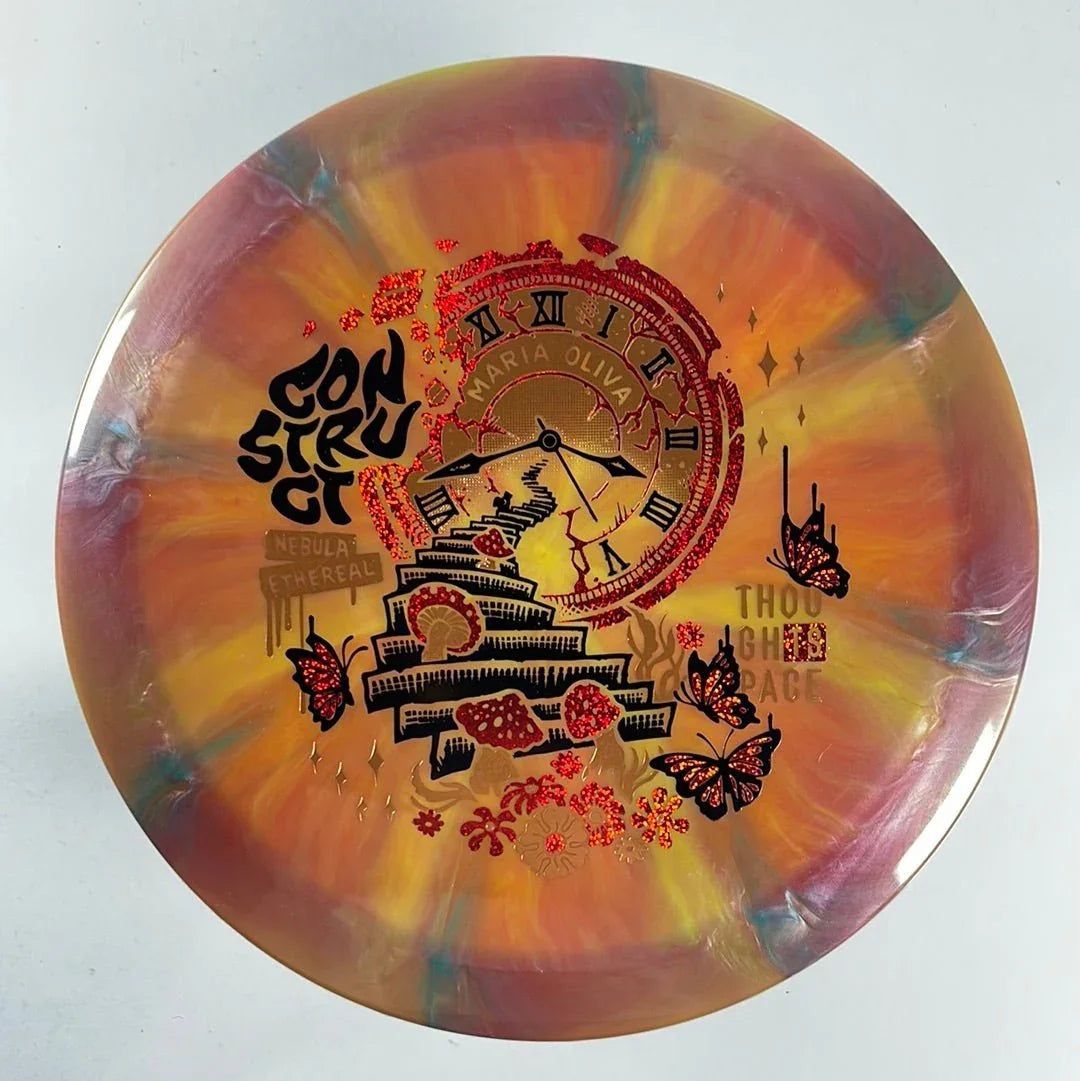 Thought Space Athletics Construct | Nebula Ethereal | Bronze/Red 174g (Maria Oliva) Disc Golf