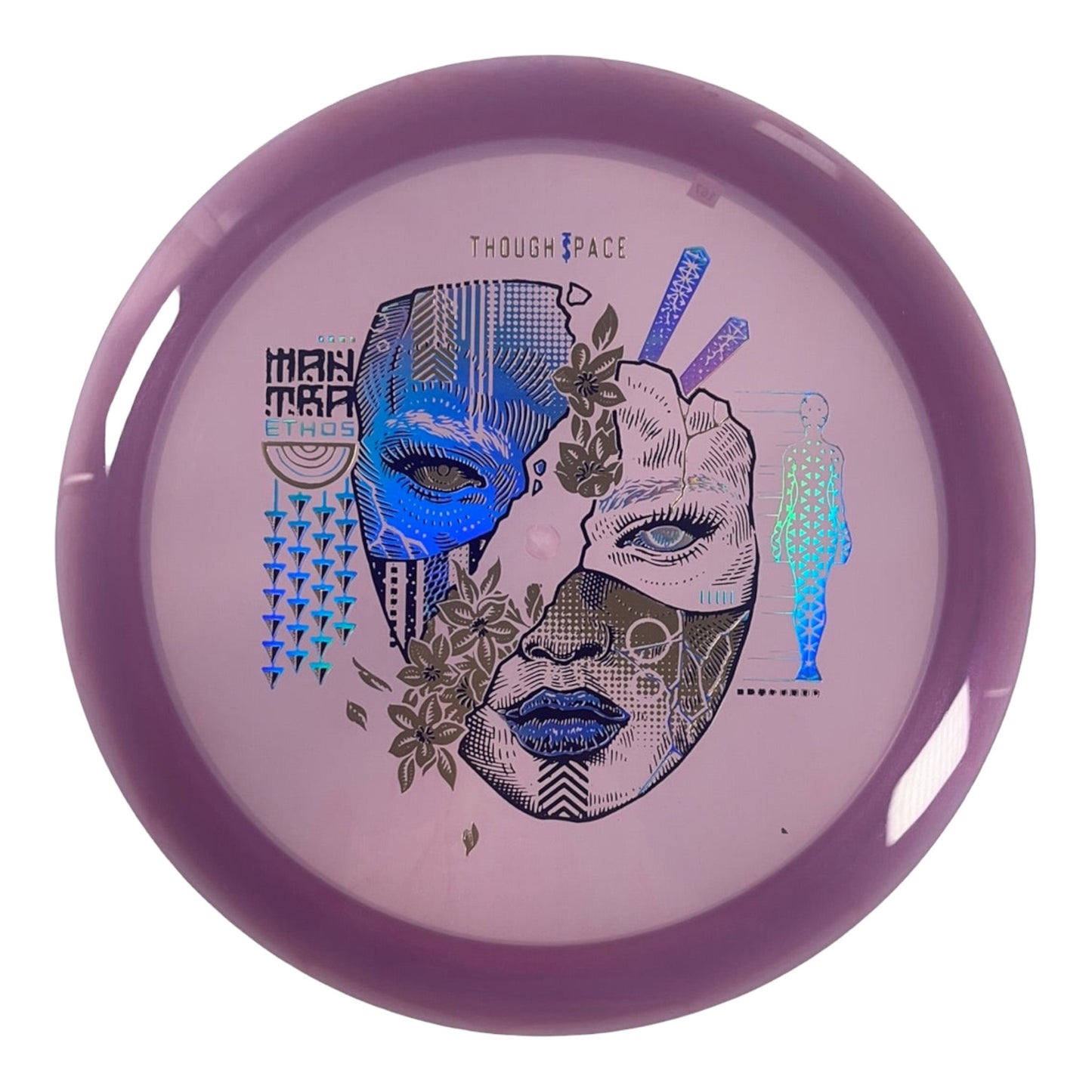 Thought Space Athletics Mantra | Ethos | Purple/Blue Holo 167g Disc Golf