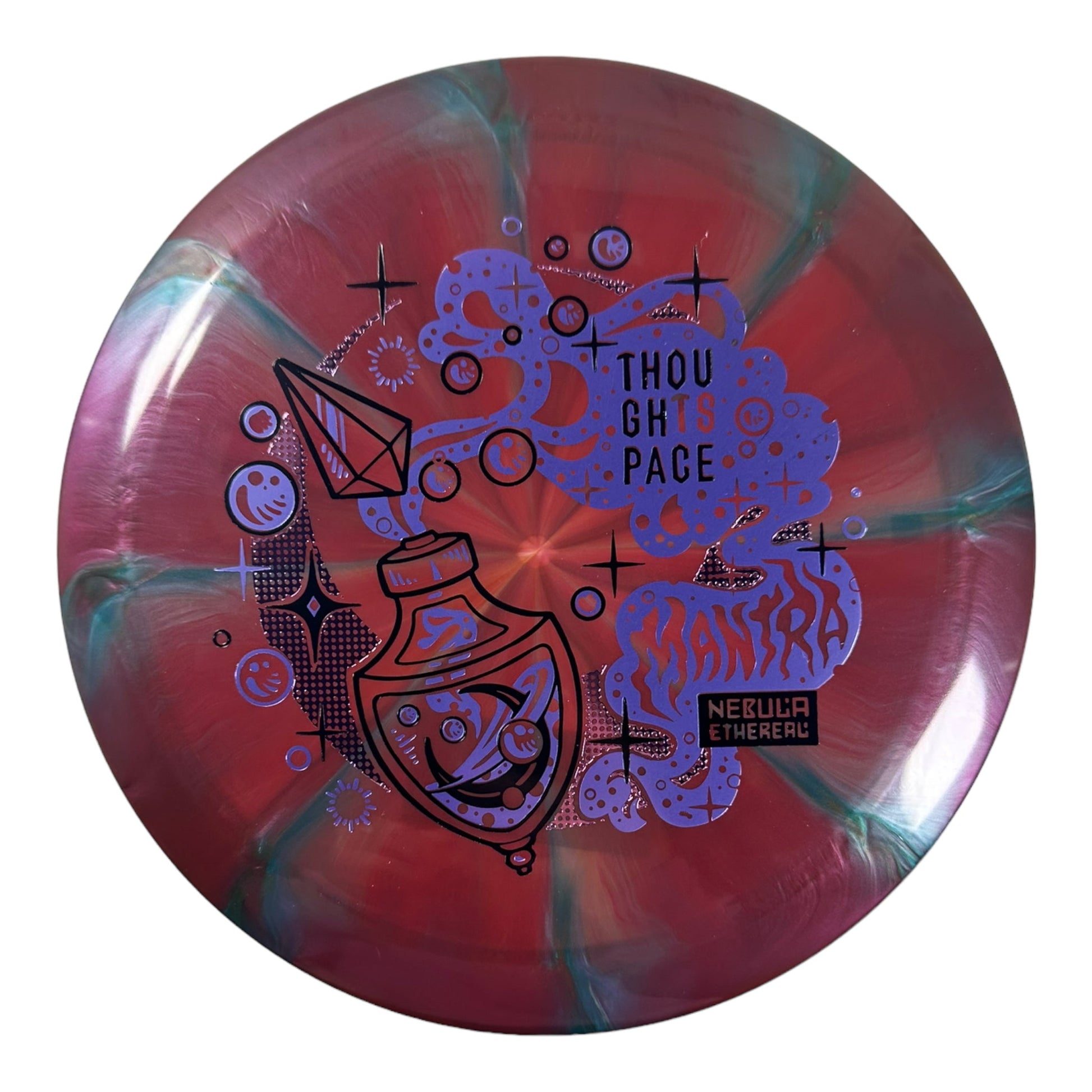 Thought Space Athletics Mantra | Nebula Ethereal | Red/Purple 175g Disc Golf