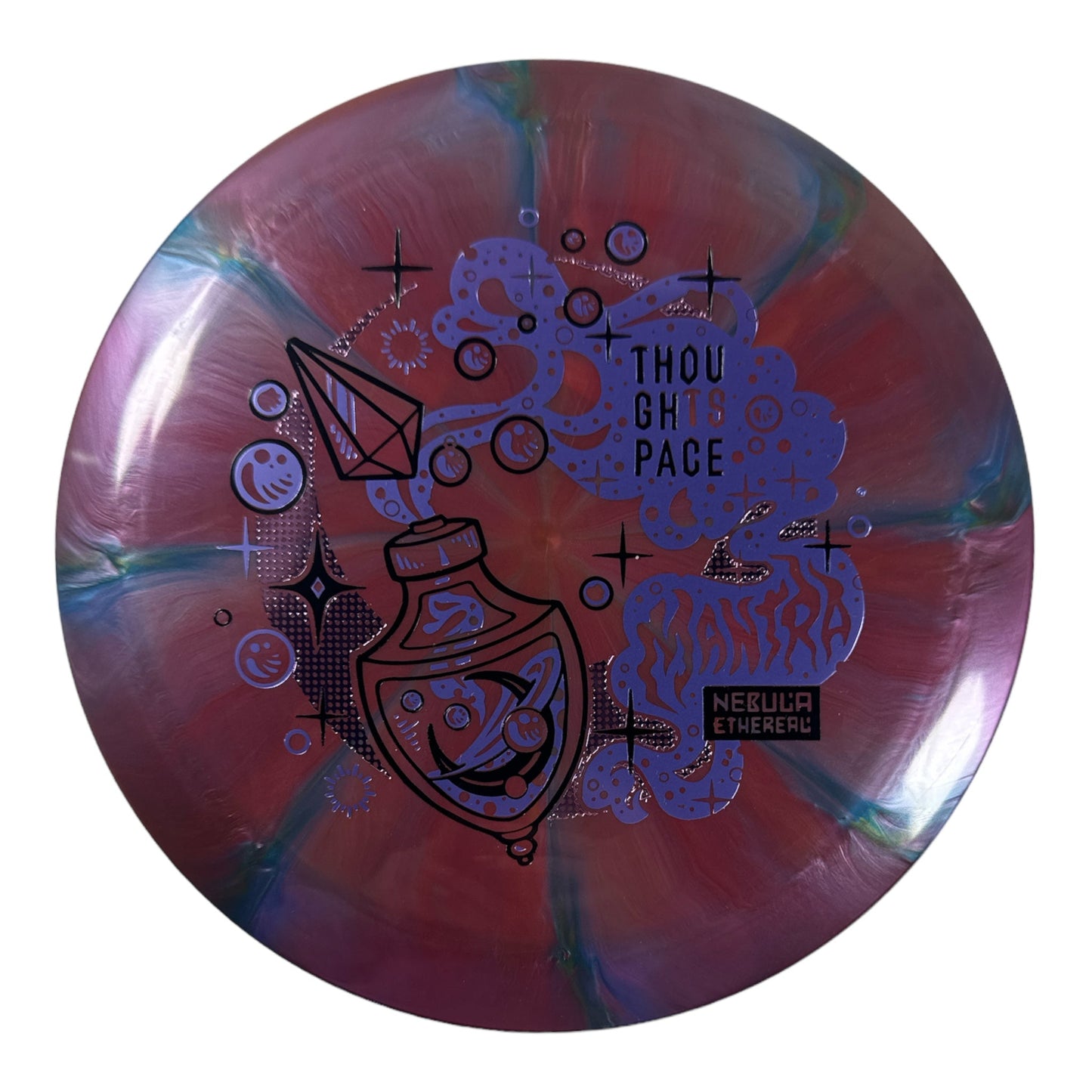 Thought Space Athletics Mantra | Nebula Ethereal | Red/Purple 175g Disc Golf