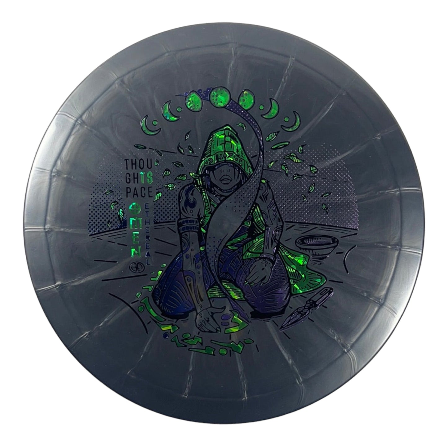 Thought Space Athletics Omen | Ethereal | Grey/Green 167g Disc Golf