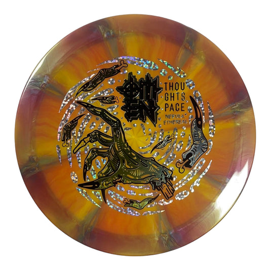 Thought Space Athletics Omen | Nebula Ethereal | Orange/Green 169g Disc Golf