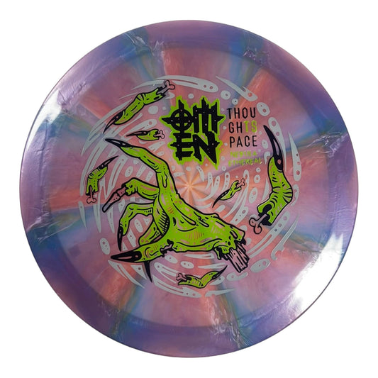 Thought Space Athletics Omen | Nebula Ethereal | Purple/Green 174g Disc Golf