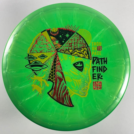 Thought Space Athletics Pathfinder | Ethereal | Green/Red 176g Disc Golf