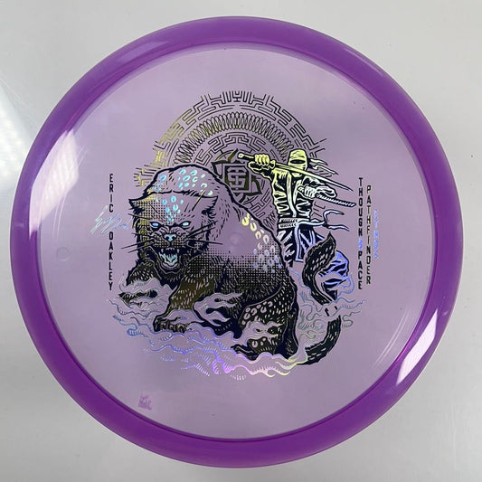Thought Space Athletics Pathfinder | Ethos | Purple/Gold 176g (Eric Oakley) Disc Golf