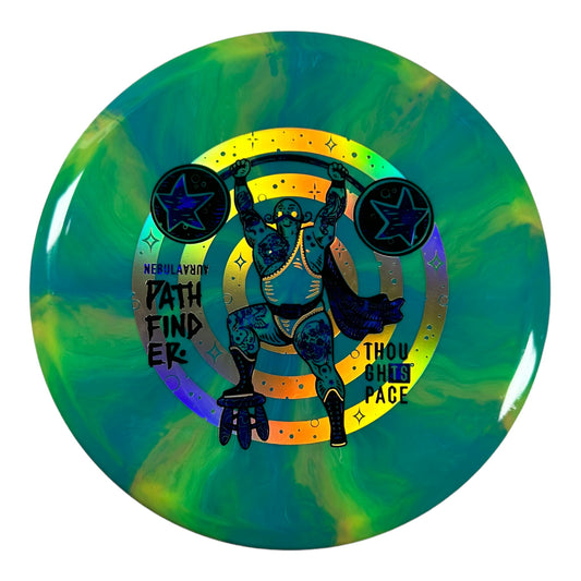 Thought Space Athletics Pathfinder | Nebula Aura | Green/Blue 173g Disc Golf