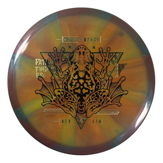 Thought Space Athletics Pathfinder | Nebula Ethereal | Bronze/Green 177g Disc Golf