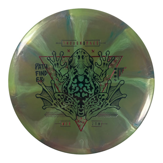 Thought Space Athletics Pathfinder | Nebula Ethereal | Green/Red 177g Disc Golf