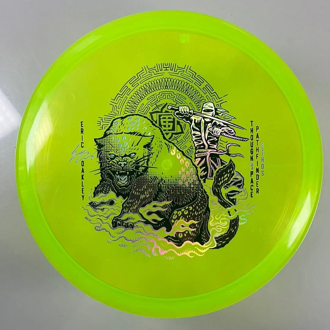 Thought Space Athletics Pathfinder | Ethos | Green/Pink 177g (Eric Oakley) Disc Golf