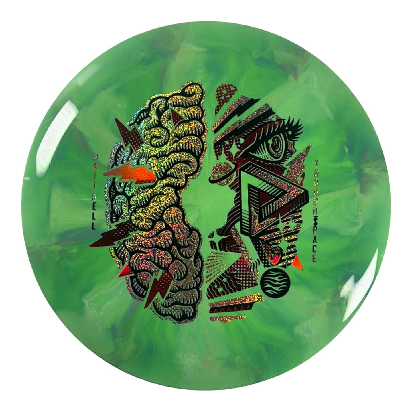 Thought Space Athletics Synapse | Nebula Aura | Green/Holo 174g (Matt Bell) Disc Golf