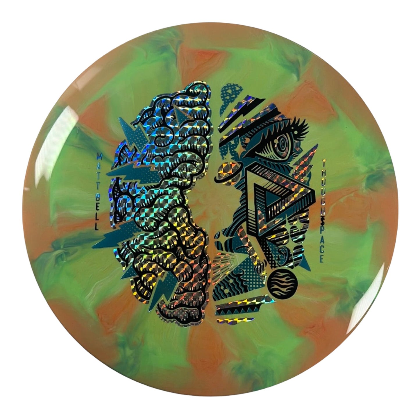 Thought Space Athletics Synapse | Nebula Aura | Green/Holo 175g (Matt Bell) Disc Golf