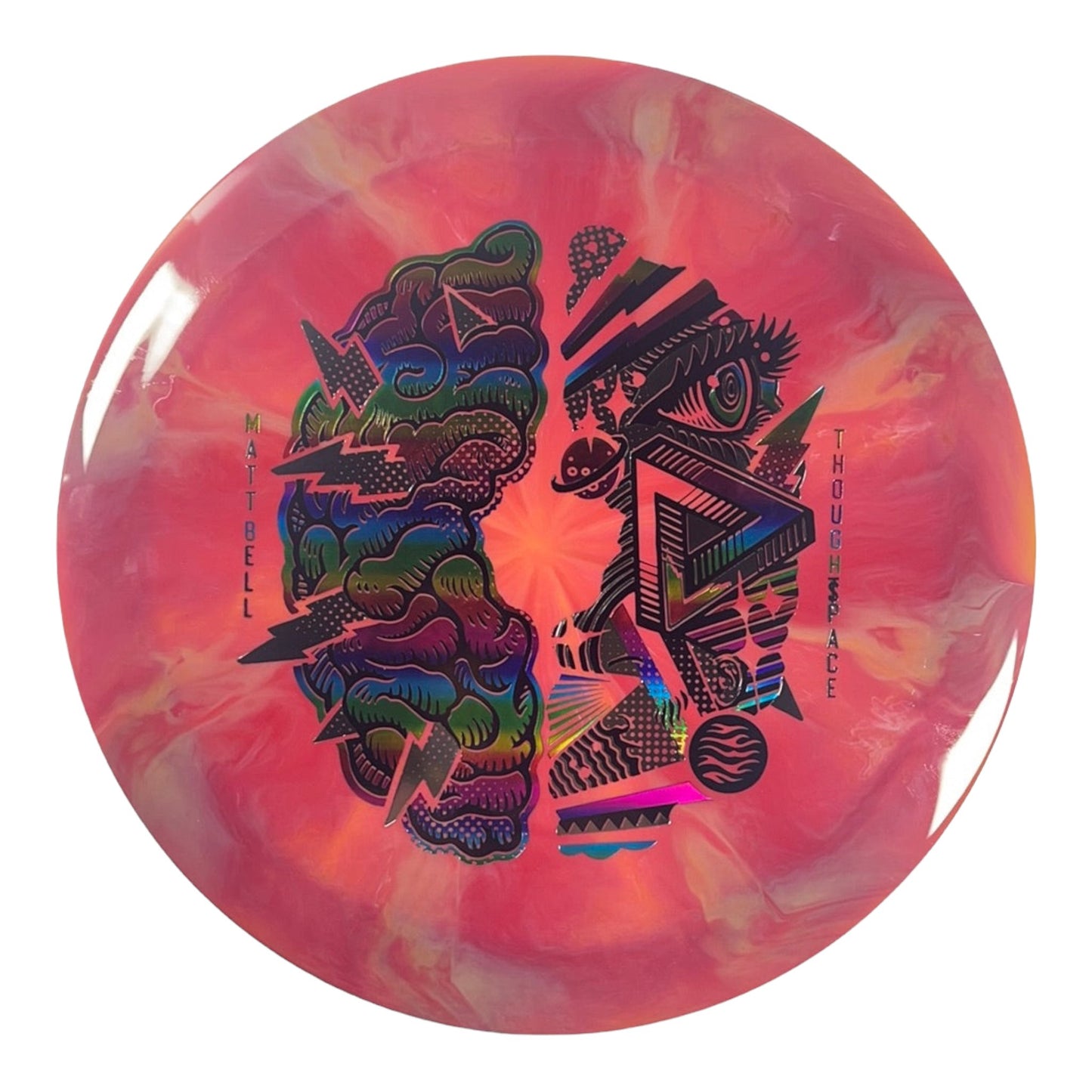 Thought Space Athletics Synapse | Nebula Aura | Red/Rainbow 168g (Matt Bell) Disc Golf