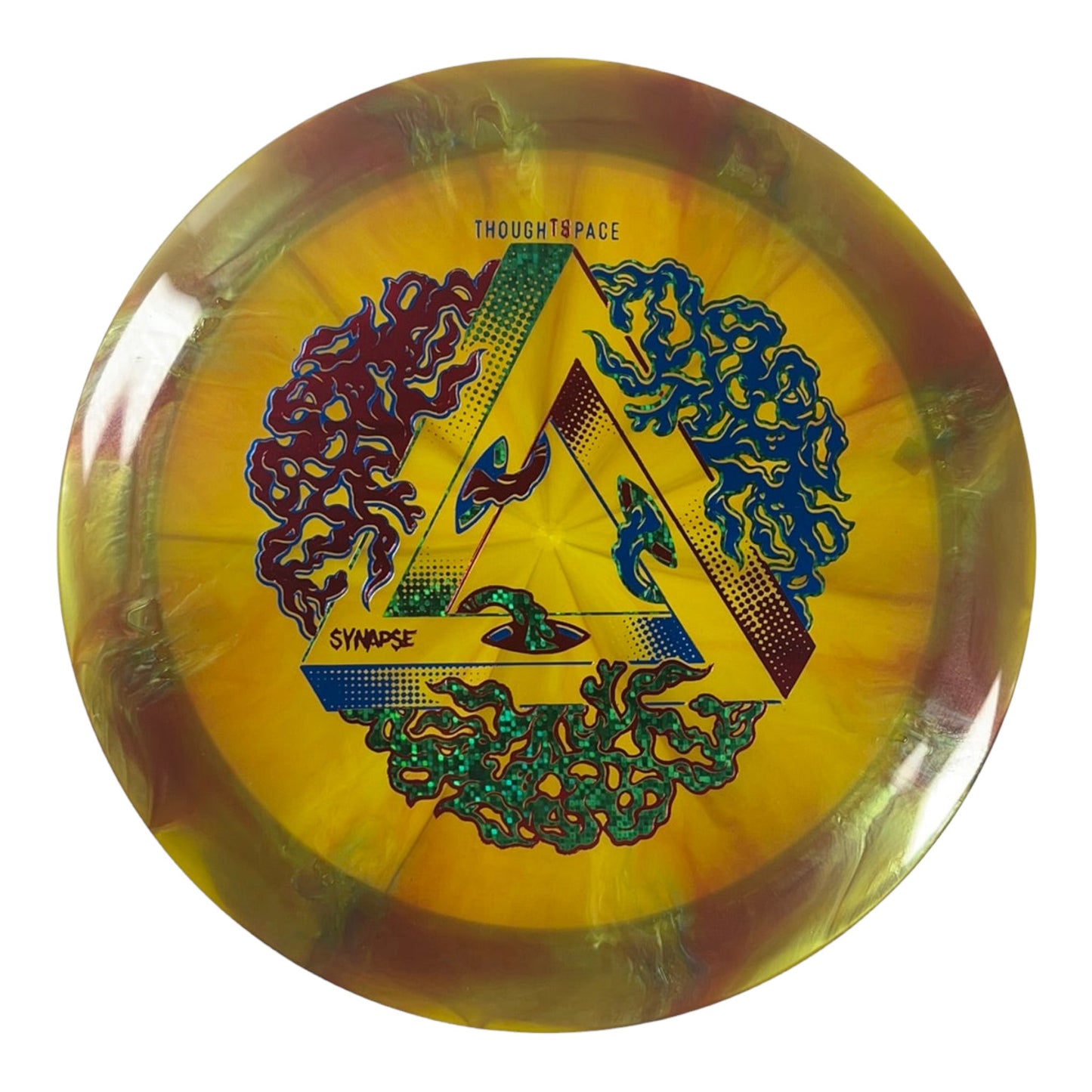 Thought Space Athletics Synapse | Nebula Ethereal | Gold/Red 168g Disc Golf