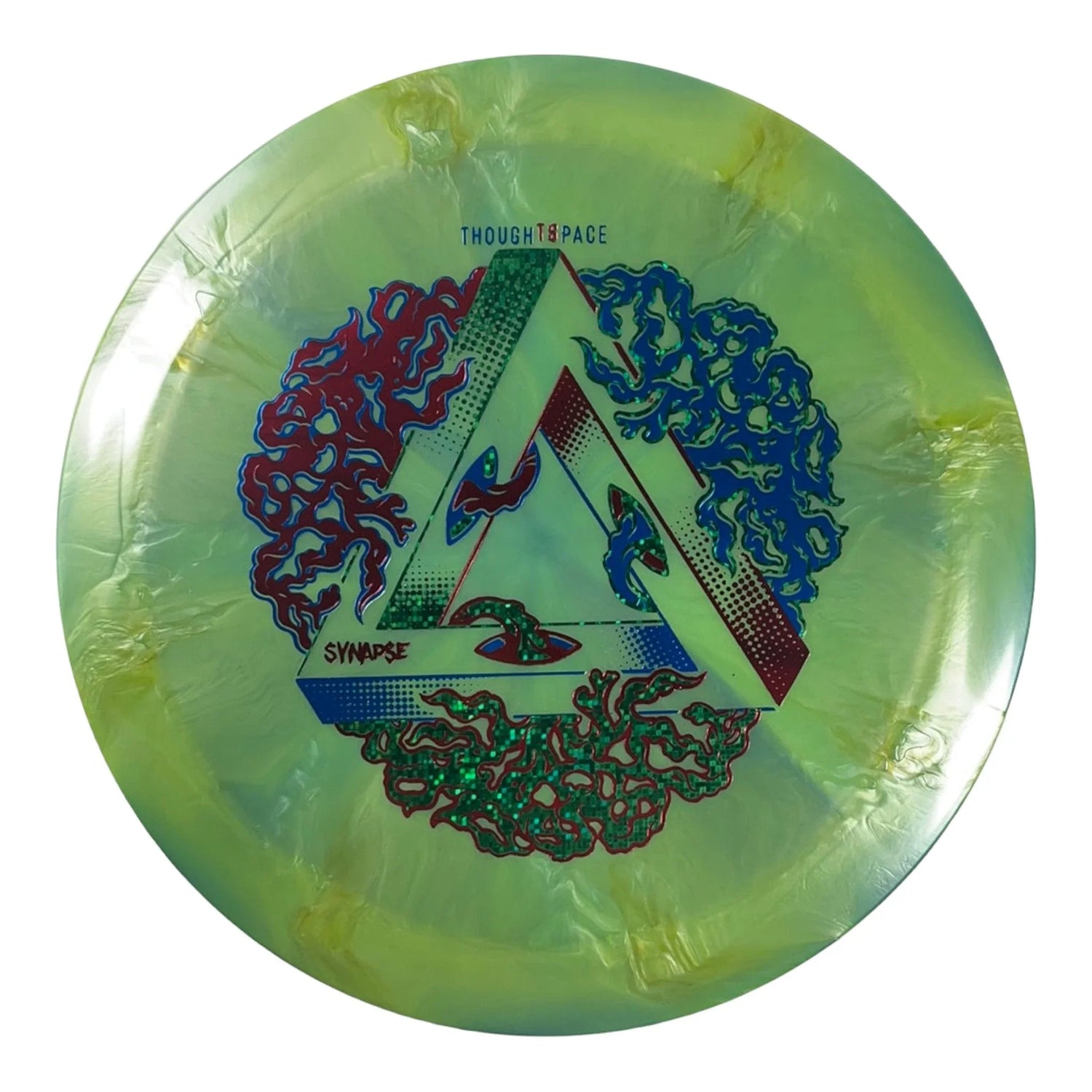 Thought Space Athletics Synapse | Nebula Ethereal | Green/Red 168g Disc Golf