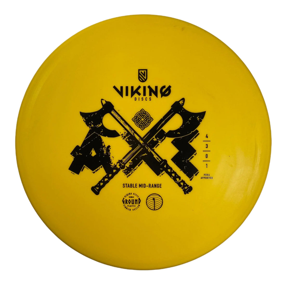Viking Discs Axe | Ground | Yellow/Black 169 - 174g Disc Golf