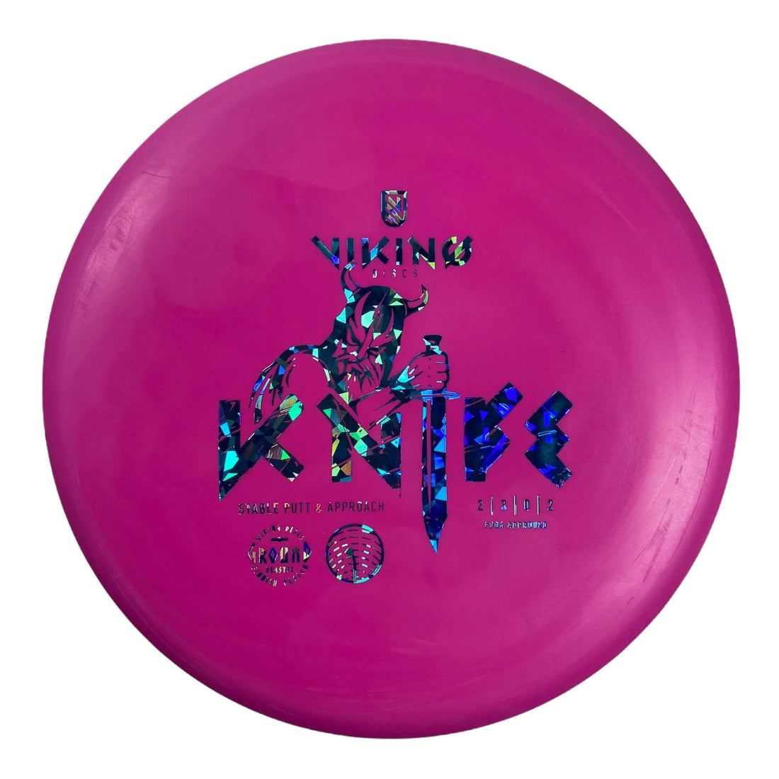 Viking Discs Knife | Ground | Pink/Blue/Holo 166 - 169g Disc Golf