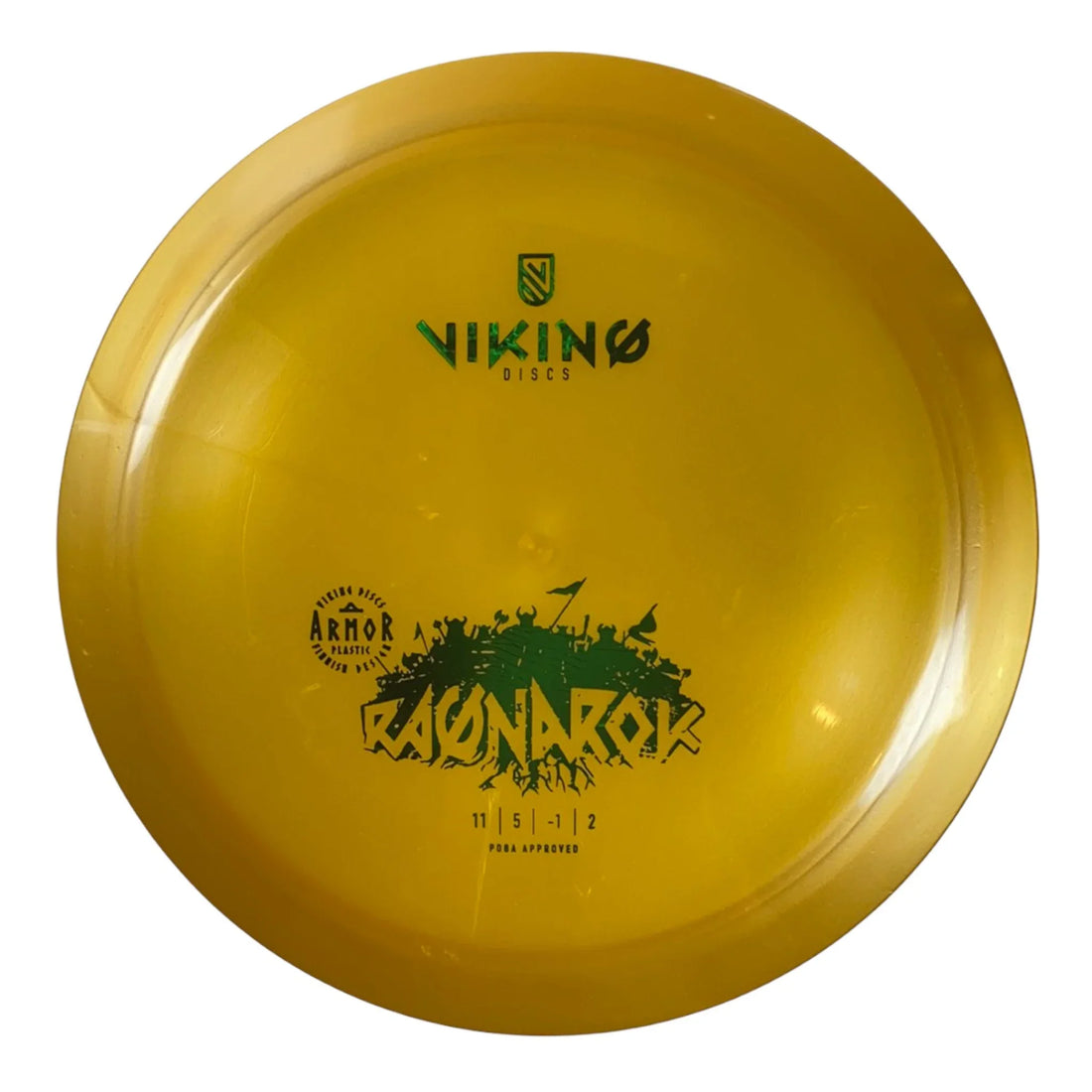 Viking Discs Ragnarok | Armor | Orange/Green 167 - 169g Disc Golf