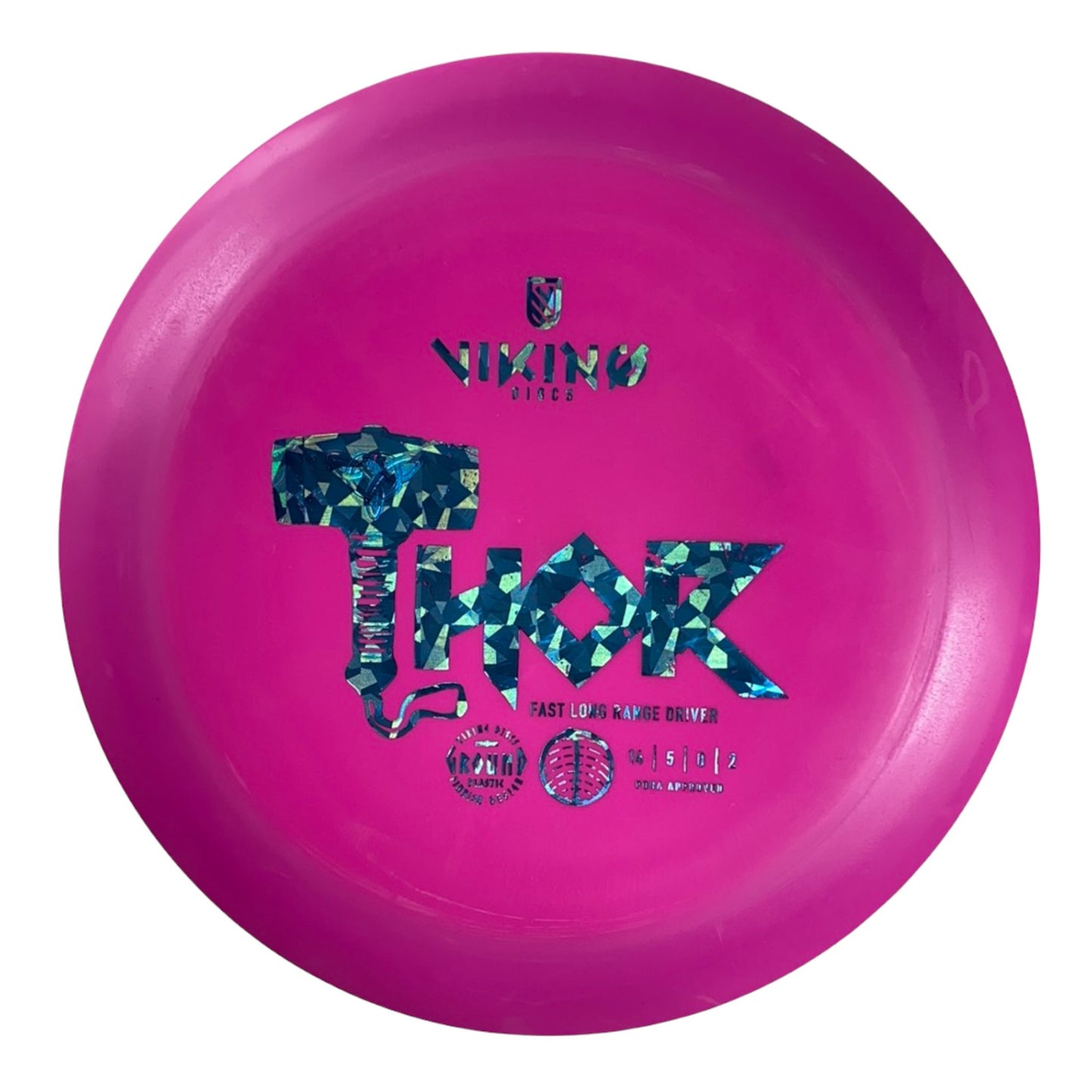 Viking Discs Thunder God Thor | Ground | Pink/Blue 168-172g Disc Golf